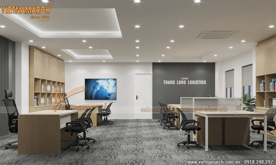 Bản vẽ thiết kế nội thất văn phòng 490m2 cho công ty logistics Transimex > Bản vẽ thiết kế nội thất văn phòng 490m2 cho công ty logistics