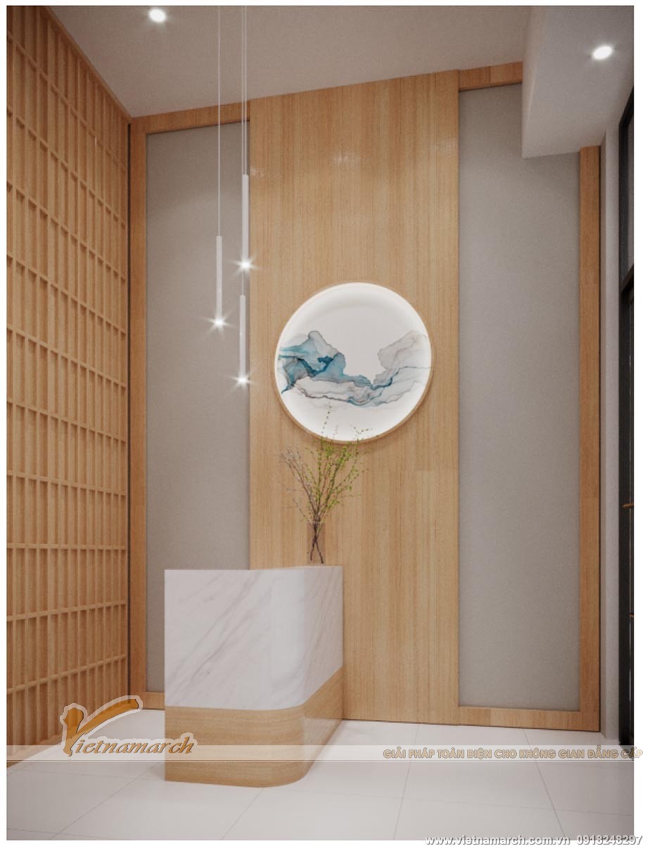 Thiết kế văn phòng 15m2 theo phong cách Nhật Bản > Bản vẽ 3D thiết kế văn phòng 15m2 đẹp thoáng gần gũi tự nhiên