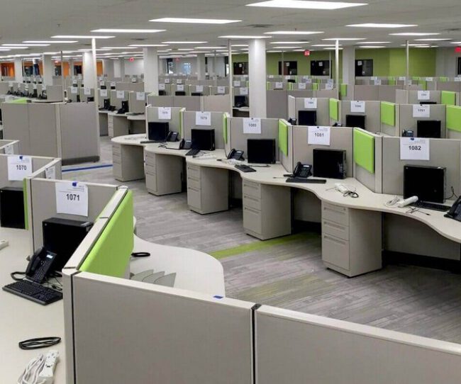 10 Mẫu thiết kế văn phòng telesale đẹp sáng tạo xu hướng 2023