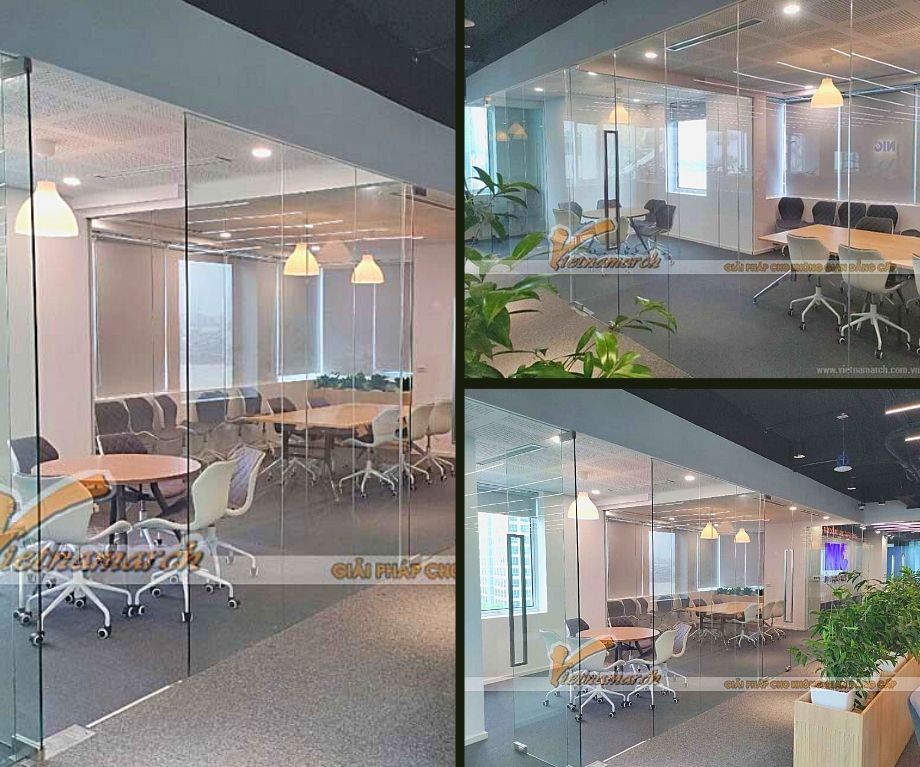Thi công văn phòng làm việc Công ty Dịch Vụ Khách Sạn Tân Hoàng Minh diện tích 770m2 > thi công phòng họp