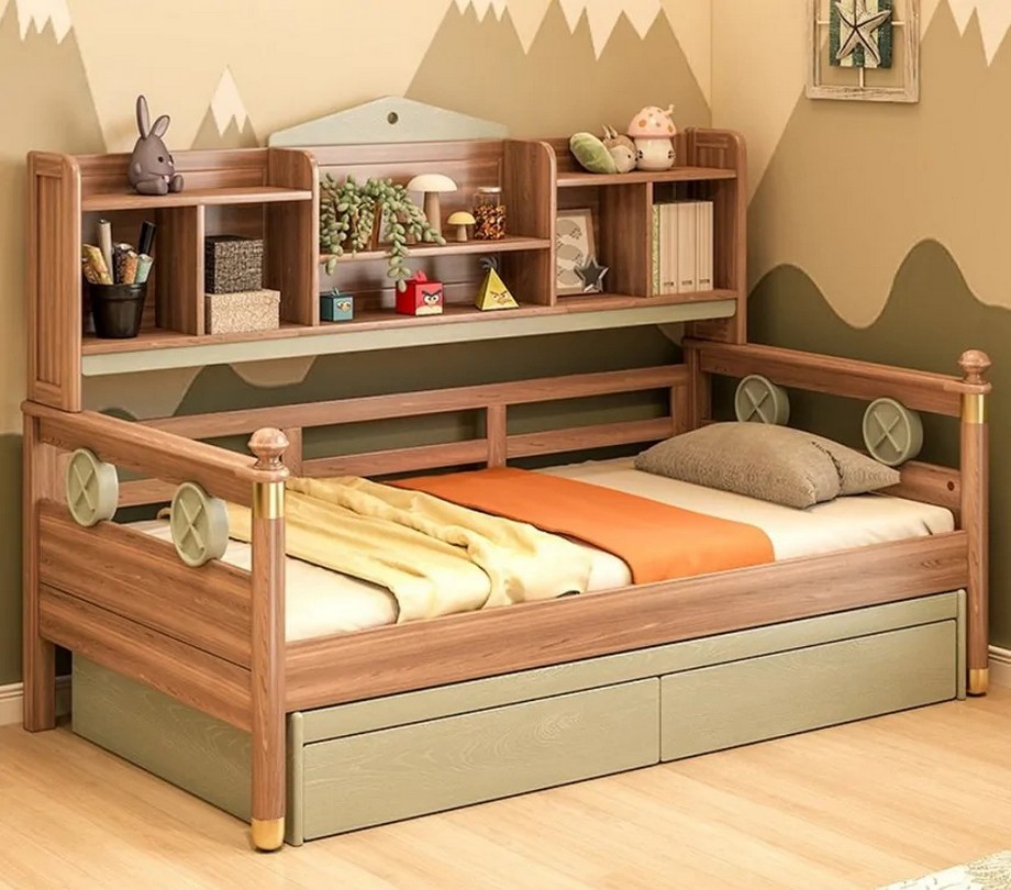 Kích thước giường ngủ trẻ em theo từng kiểu dáng > Kích thước giường đơn trẻ em