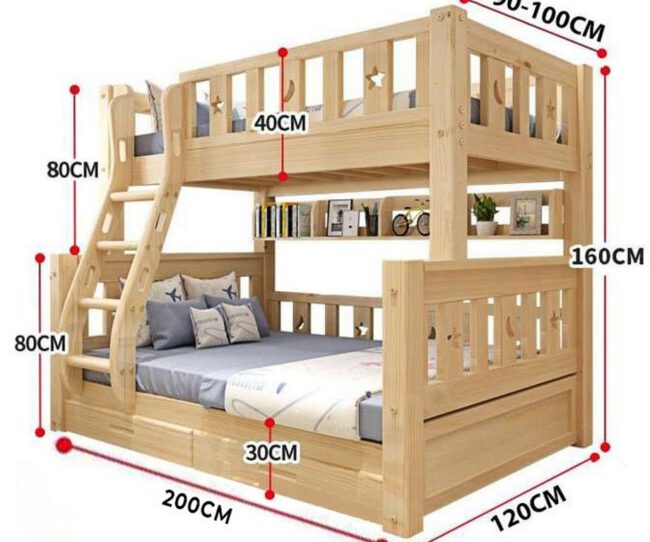 Kích thước giường tầng trẻ em