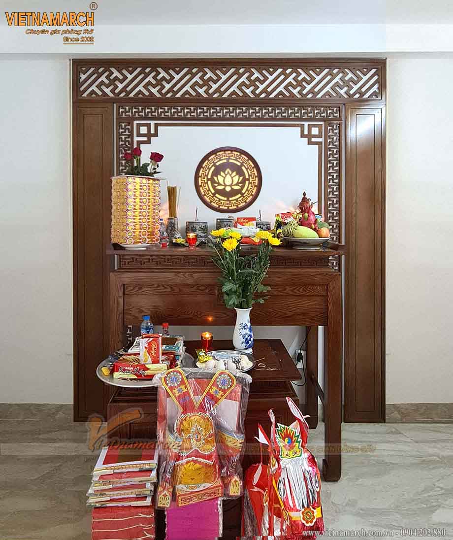 Mua bàn thờ đứng kèm vách ngăn cho chung cư The Park Home – Dịch Vọng, Cầu Giấy, Hà Nội