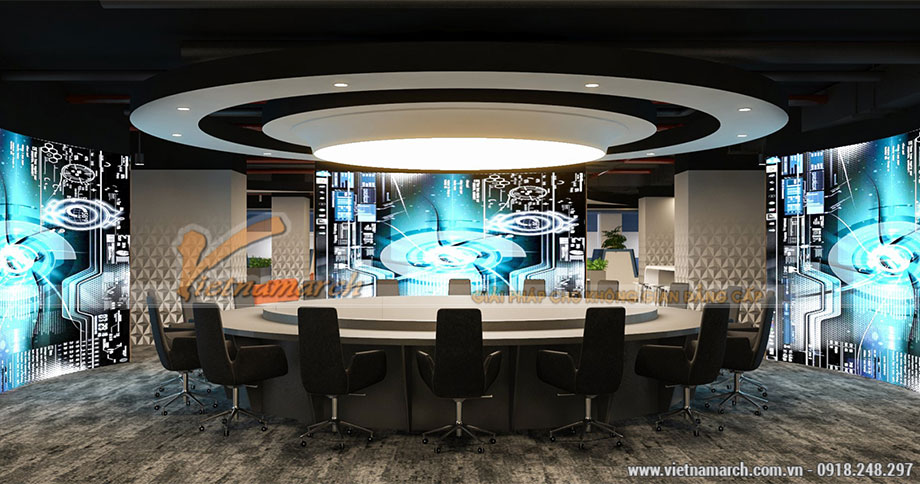 Thiết kế nội thất văn phòng 2400m2 tại tầng 7 tòa văn phòng Plaschem