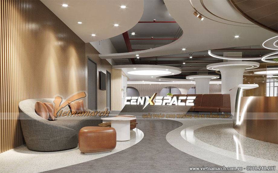 phương án thiết kế văn phòng CenXspace tại tòa nhà Plaschem