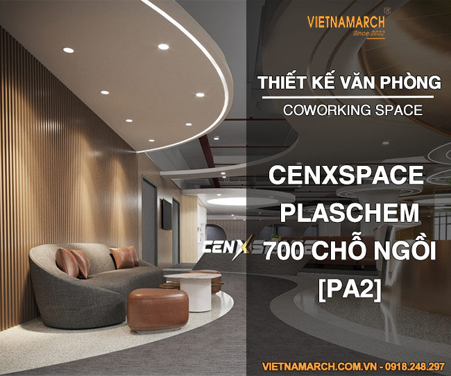 PA2 – Thiết kế văn phòng coworking space 700 chỗ ngồi tại 93 Đức Giang