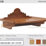 Lắp đặt bàn thờ treo tường gỗ gõ tại chung cư DLC Complex – BTT27