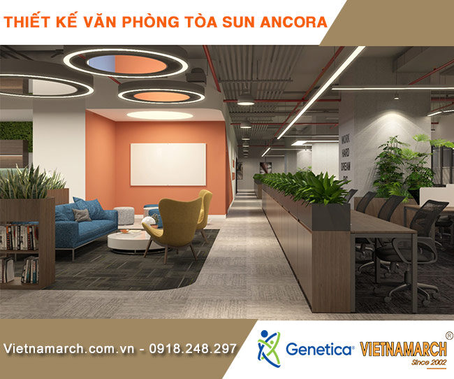 Dự án thiết kế văn phòng tòa nhà Sun Ancora tại quận Hai Bà Trưng