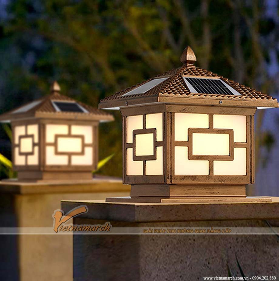 Mẫu đèn trang trí nhà gỗ ngoài trời đẹp, độc đáo