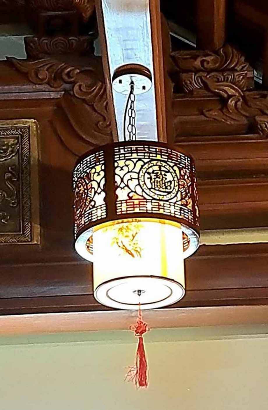 Thi công đèn phòng thờ cho nhà từ đường tại Thanh Hóa
